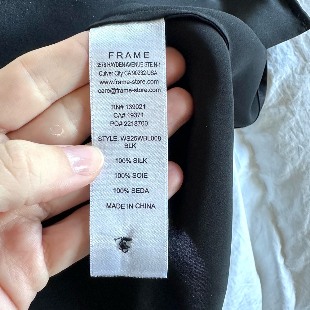 Frame the Silk Button Cami - Picture 13 of 13